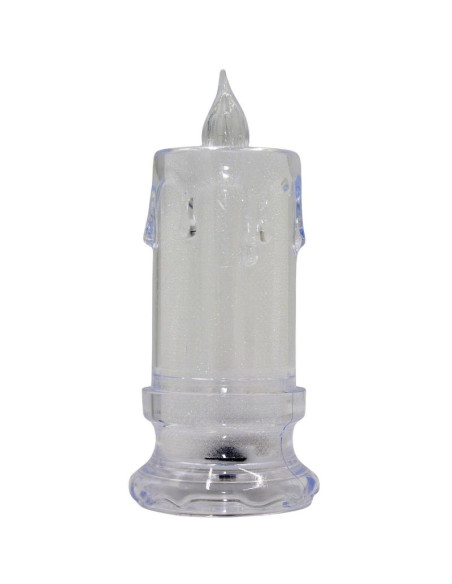 Świeca dekoracyjna 5x11cm zdobiona led