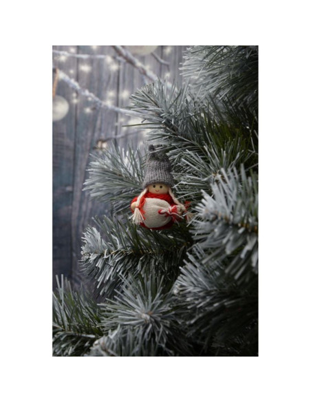 Laleczka dekoracyjna z workiem czerwona girl 7,5cm