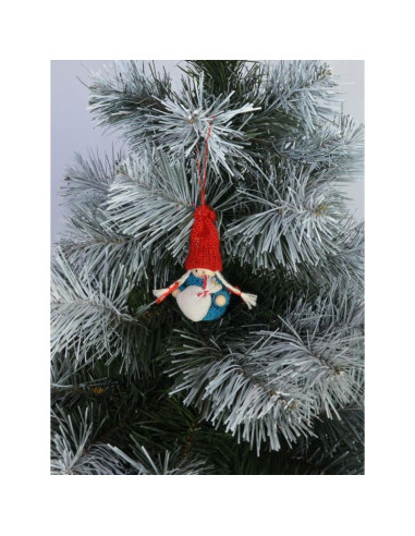 Laleczka dekoracyjna z workiem niebieska girl 7,5cm