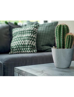 Doniczka mate beton effect 14cm antracyt 2