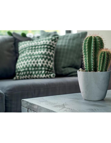 Doniczka mate beton effect 14cm antracyt