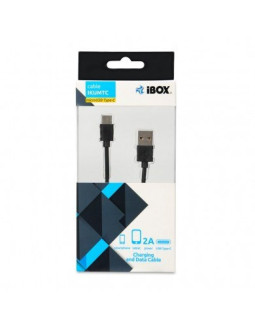 Kabel ibox usb typ-c, 2a 1m ikumtc (usb 2.0 typu a m - usb typu c m  1m  kolor czarny) 2