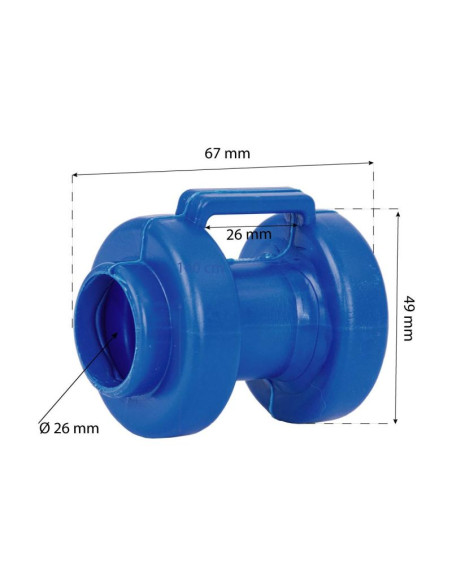 Nakładka grzybek na słupek trampoliny niebieski 1szt