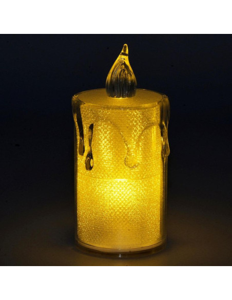 Świeca dekoracyjna 3,5x8cm zdobiona led