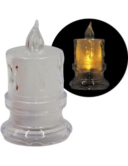 Świeca dekoracyjna 5x8cm zdobiona led