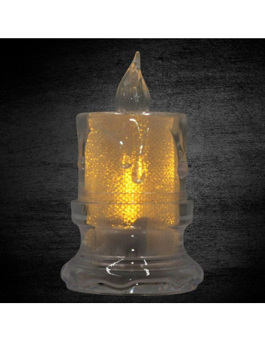 Świeca dekoracyjna 5x8cm zdobiona led