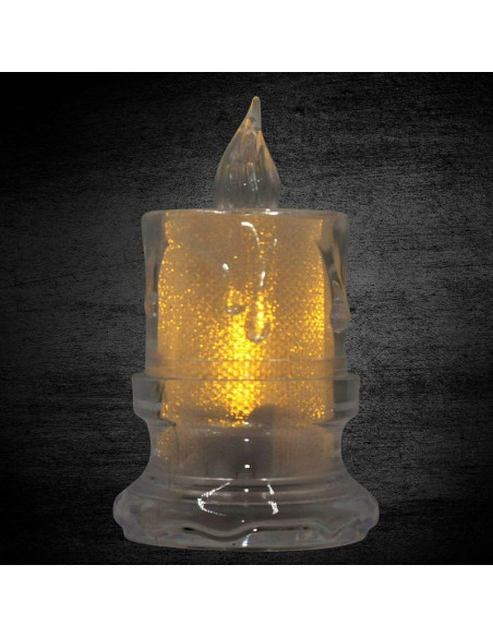 Świeca dekoracyjna 5x8cm zdobiona led