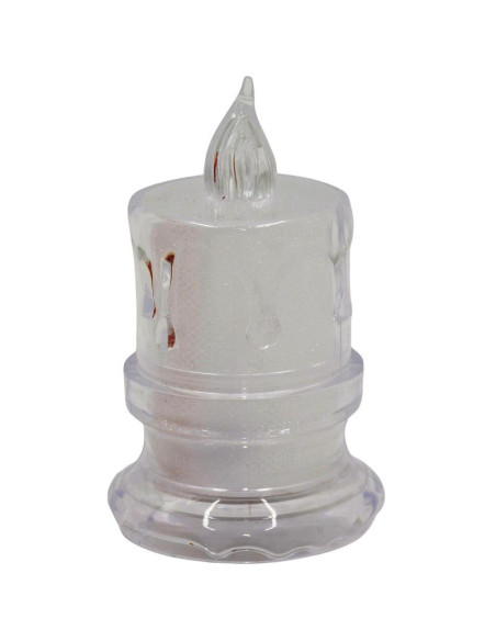 Świeca dekoracyjna 5x8cm zdobiona led