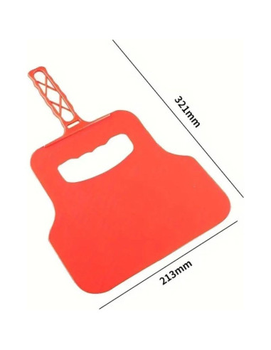 Dmuchawa do rozpalania grilla kominka ogniska ręczna czerwona