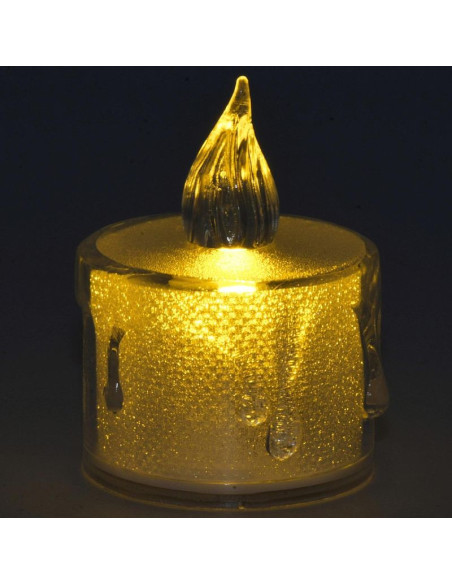 Świeca dekoracyjna 3,6x5cm zdobiona led