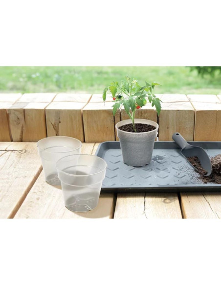 Doniczka planti przeźroczysta 12cm