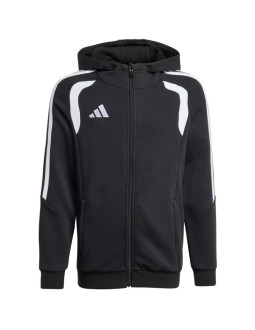 Bluza dla dzieci adidas tiro 26 league sweat full zip hoodie czarna kf3324 2