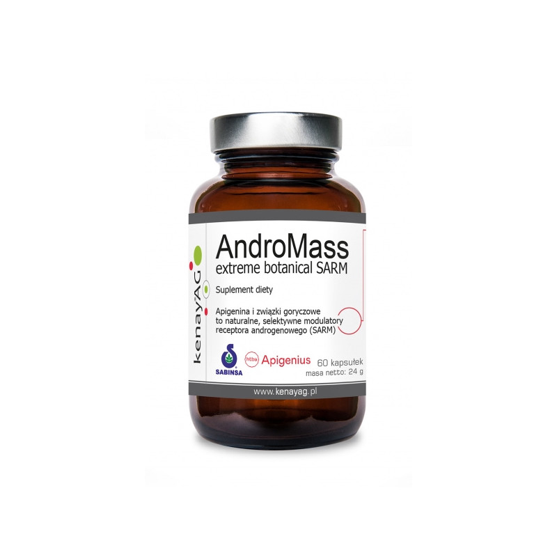 AndroMass extreme botanical SARM - Apigenina + Gorzki melon (60 kaps.)