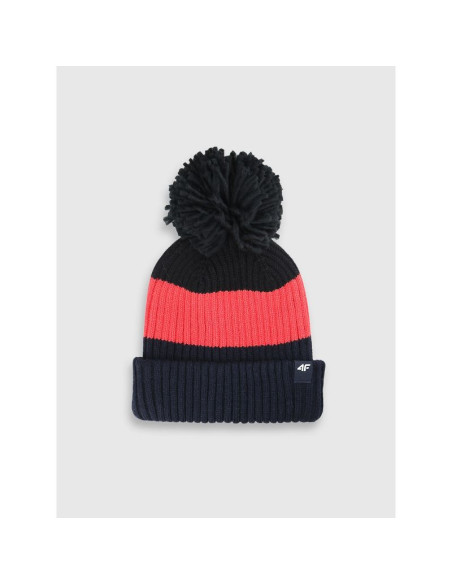 Czapka zimowa z pomponem dziecięca 4f 4fjwaw25acapm660-92s