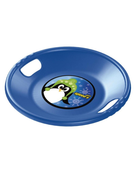 Ślizg plastikowy ufo niebieski r.s