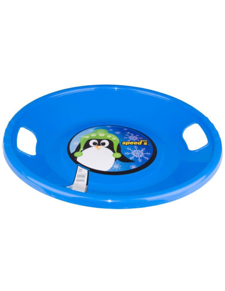 Ślizg plastikowy ufo niebieski r.s