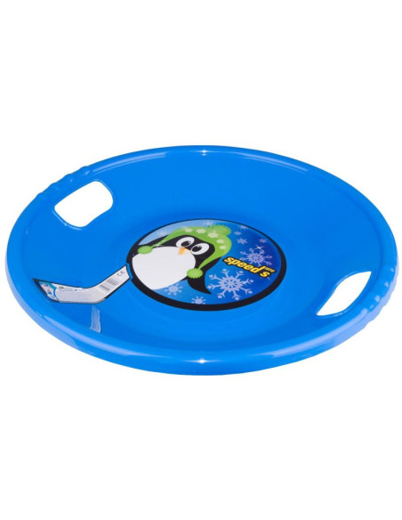 Ślizg plastikowy ufo niebieski r.s