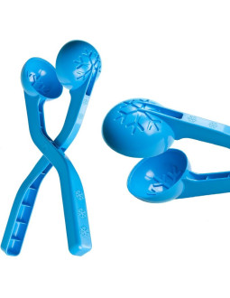 Śnieżkomat snowball do robienia kulek śnieżnych pojedynczy niebieski 1064499