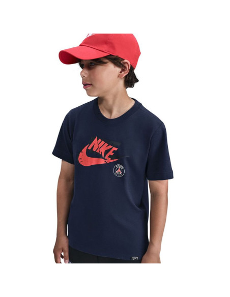 Koszulka nike psg crest tee junior hv4987-410