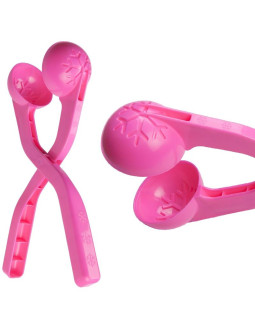 Śnieżkomat snowball do robienia kulek śnieżnych pojedynczy różowy 1064505