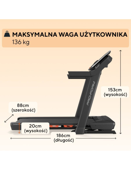 Proform bieżnia elektryczna carbon tlx