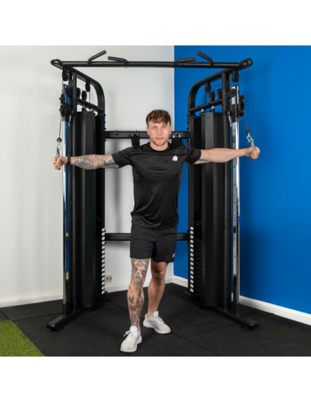 Virtufit cc100 cable crossover - podwójny regulowany wyciąg - trenażer funkcjonalny