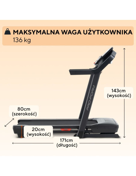Proform bieżnia elektryczna carbon tl