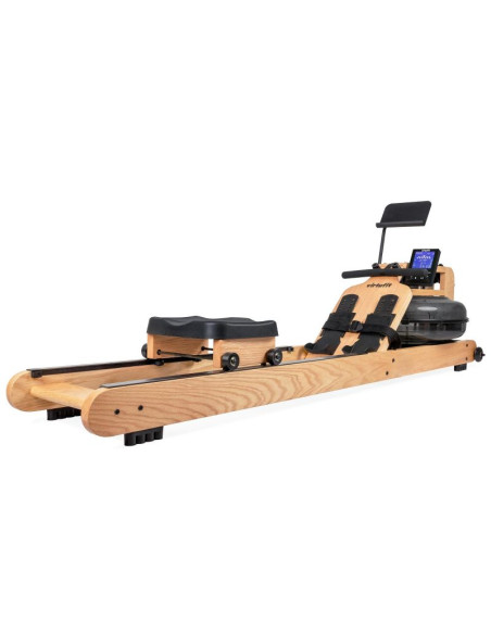 Virtufit elite drewniany wioślarz z oporem wodnym - drewno/dąb