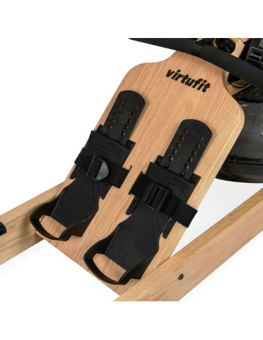 Virtufit elite drewniany wioślarz z oporem wodnym - drewno/dąb
