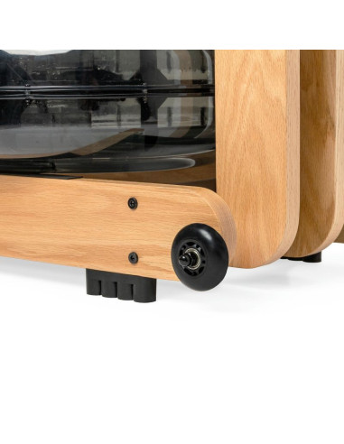 Virtufit elite drewniany wioślarz z oporem wodnym - drewno/dąb