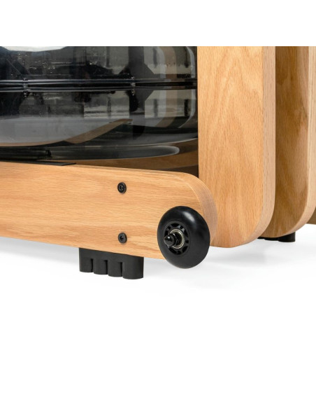 Virtufit elite drewniany wioślarz z oporem wodnym - drewno/dąb