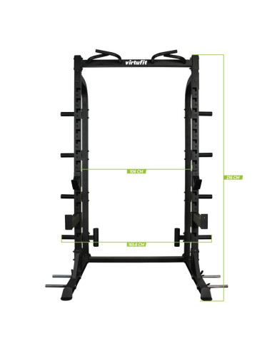 Virtufit hr100 half rack - stojak do przysiadów - stacja siłowa