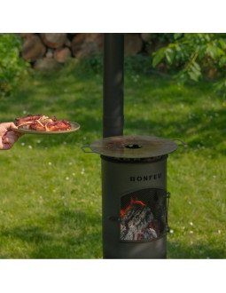 Bonfeu kominek ogrodowy bongiano lp czarny 2
