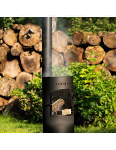 Bonfeu kominek ogrodowy bongiano lp czarny