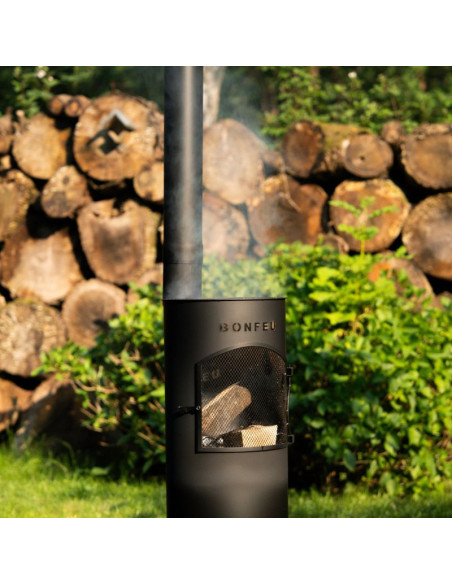 Bonfeu kominek ogrodowy bongiano lp czarny