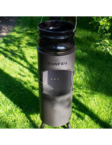 Bonfeu kominek ogrodowy bongiano lp czarny