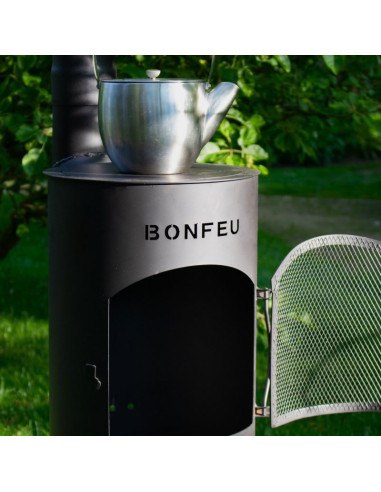 Bonfeu kominek ogrodowy bongiano lp czarny