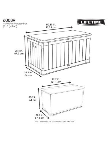 Schowek ogrodowy 439 l 60089