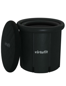 Virtufit wanna lodowa xxl - 375 litrów - antracyt - z akcesoriami