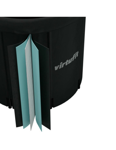 Virtufit wanna lodowa xxl - 375 litrów - antracyt - z akcesoriami