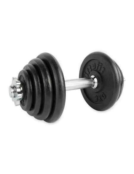 Virtufit regulowany zestaw hantli pro - zestaw sztangi - żeliwo - 1 x 15 kg