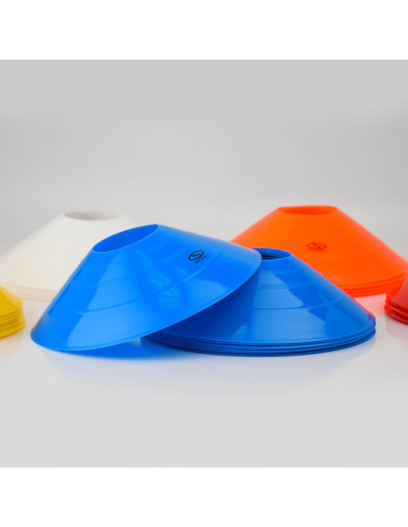 Pachołki talerzyki stożkowe 50szt. + stojak / tt50-19multi