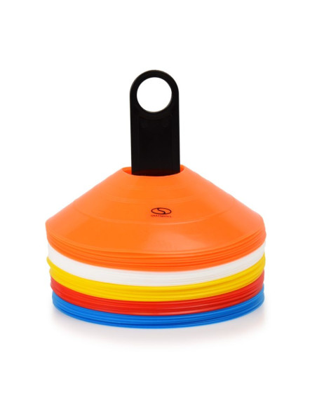 Pachołki talerzyki stożkowe 50szt. + stojak / tt50-19multi