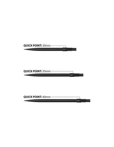 Końcówki harrows quick point black