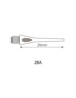Końcówki do rzutek softip harrows spare dimple 100 szt box 2