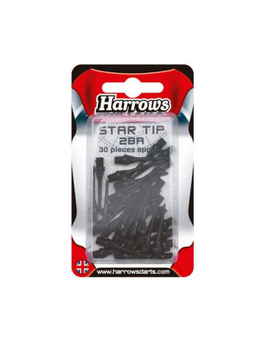 Końcówki do rzutek softip harrows spare star 30 szt