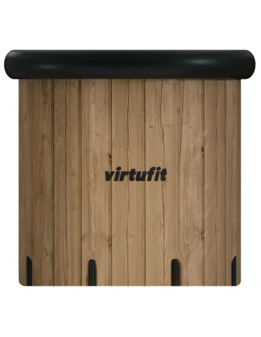 Virtufit wanna lodowa xxl - 375 litrów - imitacja drewna - z akcesoriami