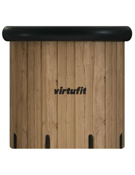 Virtufit wanna lodowa xxl - 375 litrów - imitacja drewna - z akcesoriami