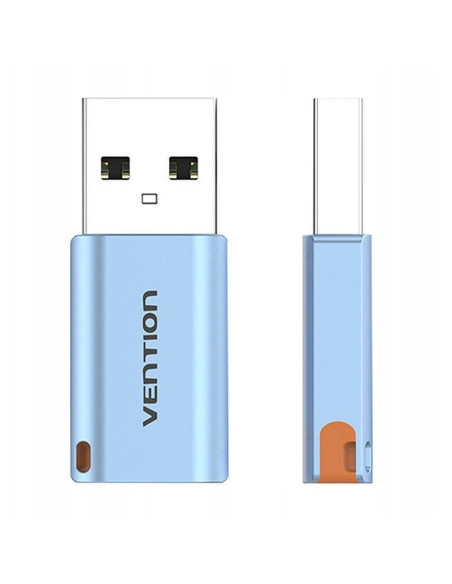 Adapter usb 3.1 vention usb-a do usb-c ze smyczą stop aluminium