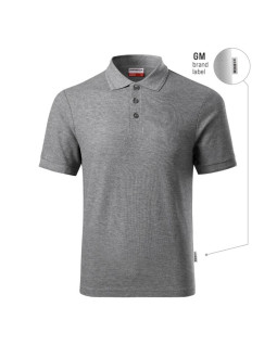 Koszulka polo męska reserve (ciemnoszary melanż (brand label))